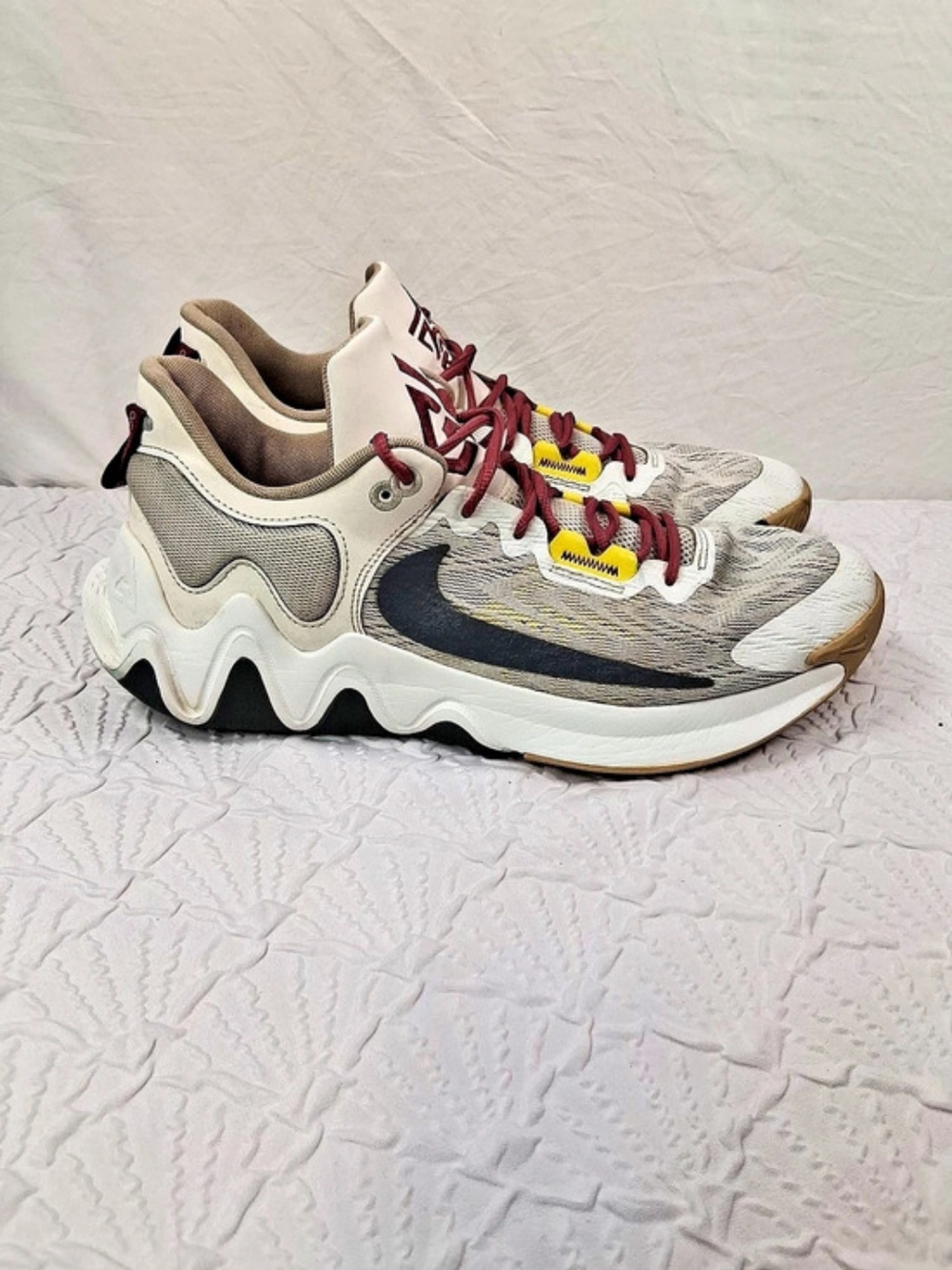 Nike A'ja 1 Athletic Shoes White & Gray US 13